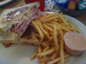 Carl's Cafe reuben sandwich